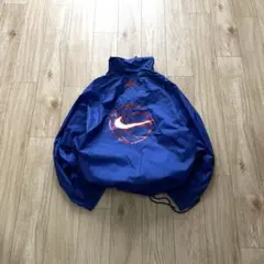 ふ*ま様 Vintage NIKE Nylon Jacket Blue 刺繍ロゴ