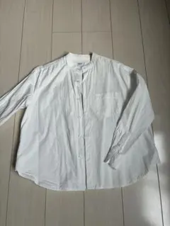 コットンバンドカラーシャツ