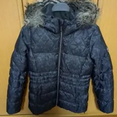 Puma ダウンジャケット 黒 キルティング ファー付