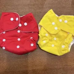 布おむつカバー　2枚セット　フリーサイズ