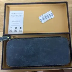 バハギア　ペンケース　ラウンドジップ型　プエブロ　ブルーのサムネイル