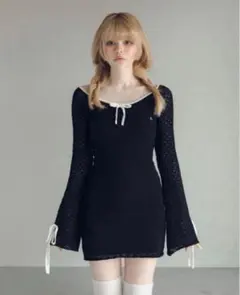 アンドマリー Hana knit mini dress - メルカリ