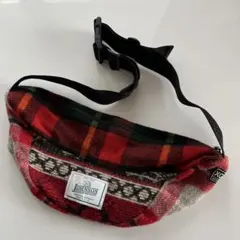 X-GIRL×JOHNSON WOOLEN MILLSコラボバッグ　ボディバッグ