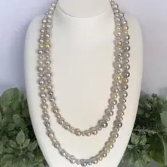 アコヤ真珠♡マルチカラーロングネックレス