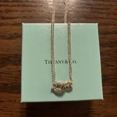 ティファニー　インフィニティ　ダブルチェーンネックレス