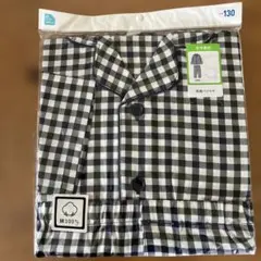 男の子 新品 130㎝ 長袖パジャマ 綿100% 前開きのサムネイル