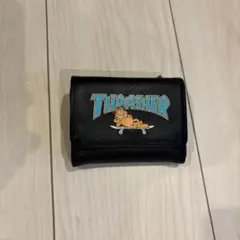 THRASHER 三つ折り財布 ブラックのサムネイル