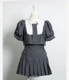 Mmeeme ペプラムチュールトレンチミニワンピース GRY Mmeeme ペプラムチュールトレンチミニワンピース GRY - メルカリ