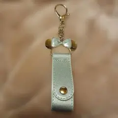 ディズニー お土産 ミニー カチューシャキーホルダー 水色