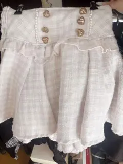 LIZLISA ギンガムチェックスカパン ピンク