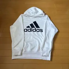 adidas ホワイト パーカー M