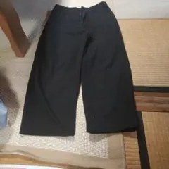 UNIQLO U ブラック ワイドパンツ 76cm