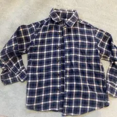 UNIQLO チェック柄 長袖シャツ 120