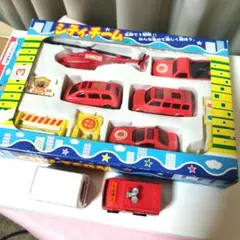 シティチーム レスキュー ミニカーセット＆チョロQ２台セット