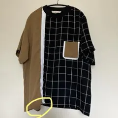 CULLNI クルニ ウィンドーペン 切り返し Tシャツ 半袖　【訳あり】のサムネイル