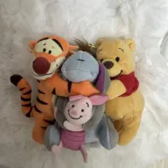 プーさん・ティガー・イーヨー・ピグレット ぬいぐるみセット