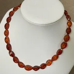 ヴィンテージ 天然ロイヤルアンバー 蜜蝋琥珀 ネックレス35g 61cm 