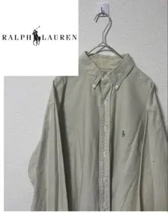 色合い◎POLO Ralph Lauren ラルフローレン長袖シャツ ベージュ