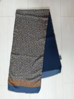 ペイズリー柄 マフラー　シルク100%