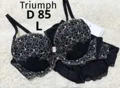 トリンプ Triumph ブラック　ブラジャーショーツセット　すっきりスムースのサムネイル