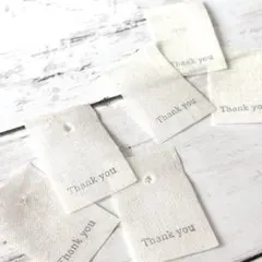 シンプル 布サンキュータグ【02】 ⚘*.