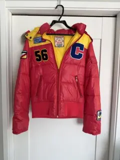 Y2K CO＆LU ココルル カラフル中綿ブルゾン M レッド イエロー