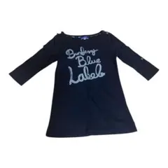 BURBERRY BLUE LABEL ロゴ入り長袖Tシャツ 38 ブラック