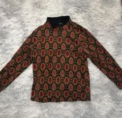 古着　幾何学模様 長袖トップス