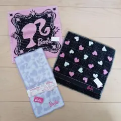 Barbie タオルハンカチ 3枚セット