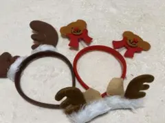 おまけつき　クリスマス　カチューシャ　ヘアピン　3点セット