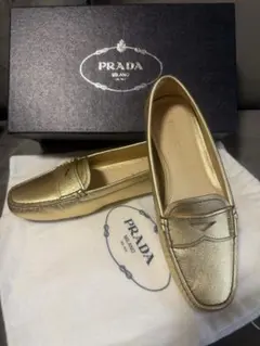 2026年最新】PRADA カラー：ゴールド系 レディース ローファー・革靴の