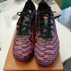 Puma サッカーシューズ スパイク オレンジ/ブラック/パープル23.5センチ