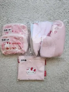 サンリオ ハローキティ 当りくじ 一番くじ ルームシューズ ポーチ 巾着 セット