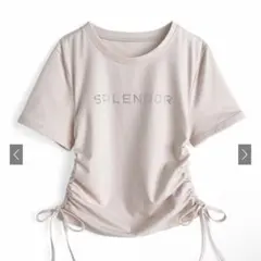 GRL ラインストーンロゴサイドドロストTシャツ pm876のサムネイル