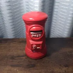 郵便ポスト型 陶器製 貯金箱