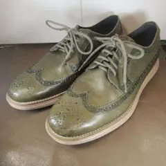 コールハーン⁄ルナグランドロングウィングチップ⁄オリーブグリーン