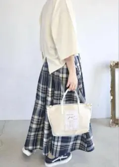 terawear emu チェックスカート　L