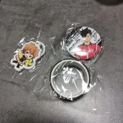 くら寿司 ハイキュー まとめ売り 缶バッチ、めじるしチャーム、マステ