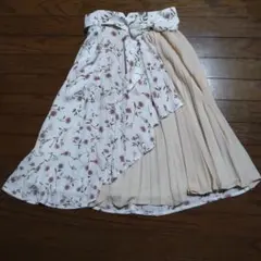 INGNI 　花柄スカート　ベルト付き