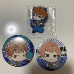 ヒプノシスマイク 毒島メイソン理鶯 缶バッジ ラバスト ラバーストラップ