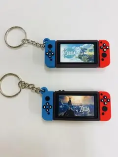 ゼルダの伝説キーホルダー2点セット ゲーム機 面白い 目立つ 可愛い チャームのサムネイル