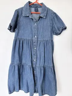 GAP KIDS デニム 半袖ワンピース M 夏服