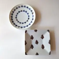 九谷青窯　プレート　2枚セット　作家物