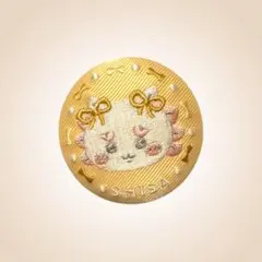 ちいかわ　刺繍缶バッジビスケット2 ✴︎シーサー