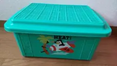 昭和レトロ プラスチックケース ペンギン収納ボックス