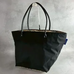 人気✨バーバリーブルーレーベル トートバッグ ナイロン×レザー ノバチェック
