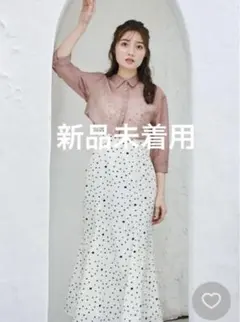 新品未着用 Noela ノエラ シアーブラウス キャミワンピセット