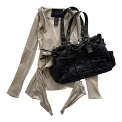 本革レザーガスマスクバッグ y2k00s leather bag archive - メルカリ