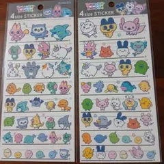 たまごっち ステッカー 4サイズステッカー２枚セット
