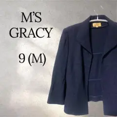 M’S GRACY ラメジャケット 9 M ネイビー